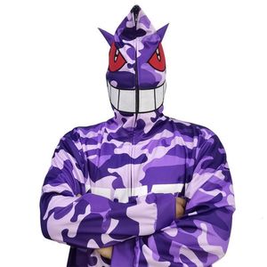 Męskie bluzy bluzy Y2K Zip Up Blukie Demon Anime Hoodie japońska harajuku street noszenie hip hop Full Zip Up Hoodies pullover dla mężczyzn dorosły 230807