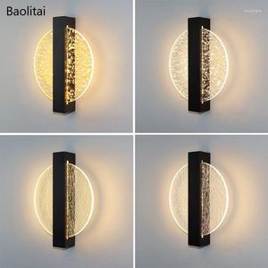 Wall Lamp Modern Simple Led Acrylic Nordic 7W 220V Living Room Bedroom Bedside Mood Lights Corridor El Store Home Decorate