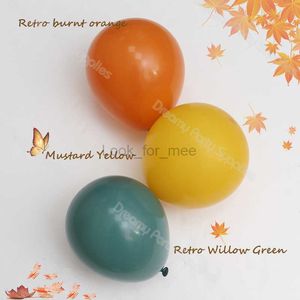 5/10/12/18 Zoll Weidengrün Babyparty Boho Ballon Dekoration DIY Gebrannt Orange Senf Ballon Geburtstag Braut Hochzeit Zubehör HKD230808