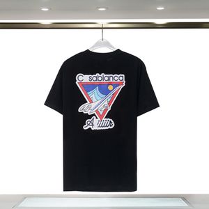 23SS Дизайнерская футболка мужская футболка для футболки с новой круглой шеей футболка для модных футболок для мужчин летние повседневные рубашки мужчины черные футболки для отдыха призрак