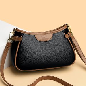 Vintage torebki dla kobiet PU skórzane hasp na ramię Crossbody Bag luksusowe designerskie worki na pachę hobo 2023 moda