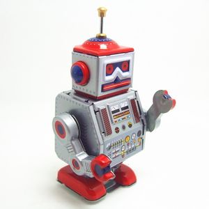 Funny Toys Funny Classic collection Retro Clockwork Wind up Metal Walking Tin riparatore robot richiamo Giocattolo meccanico regalo di Natale per bambini 230807