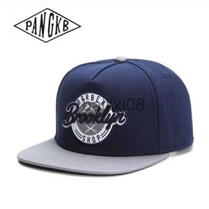 Ball Caps Pangkb Brand Brooklyn Cap Navy Blue Cotton Hip Snapbk Hat dla mężczyzn dla kobiet dorosłych na świeżym powietrzu Casual Sun Cap Bone J230807