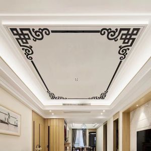 Adesivos de parede 4 pçs acrílico espelho canto geometria ouro quarto moderno decoração banheiro borda tira linha suprimentos 230808