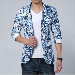 Ternos masculinos estilo verão plus size camuflagem masculina estampada slim fit manga curta blazer masculino moda elegante jaquetas casuais casacos 5XL 6XL