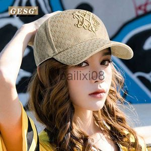 Bonés de bola Boné de beisebol feminino marca clássico boné azul maré feminino novo 2023 web celebridade rua hipster chapéu J230807
