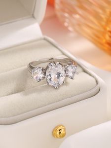 2023 popular anel de gota de prata esterlina s925 anel personalizado com design europeu e americano exagerado para anéis femininos