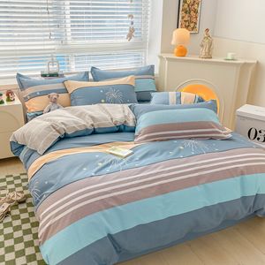 Sängkläder sätter täcke täckt tryckt bekvämt täcke stor bomull 220x240 högkvalitativ hudvänlig tyg 230807