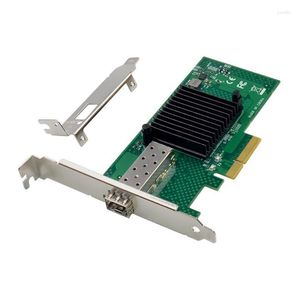 Cabos de computador X520-SR1 10G SFP Servidor Fibra Óptica Placa de Rede 82599EN Chip PCIE X4 Porta Óptica Única