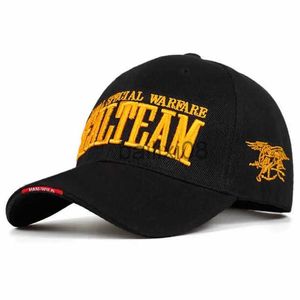 Top Caps Sport Ttical Cap Mens Ordu Beyzbol Kapakları Ayarlanabilir Kemik Pamuk Snapbk Şapkalar Kamyoncu Şapkalar J230807
