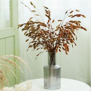Kwiaty dekoracyjne naturalny suszony roślina pampas trawa bukiet jesienny styl liścia liść weselny wystrój domu stół wazon dekoracja kwiatów
