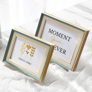 Europeiska bildramar Desktop Table Multi-size Creative Nordic Picture Frame Hanging Wall Decorations