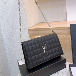 Ysllbag Bag YSLSSBAG KVINNA WOC Axelväskor Designer Bag Crossbody Chain Bag Liten Flap Fashion Purse dragkedja Pouch Leather Letters 5A Kvalitet 2023