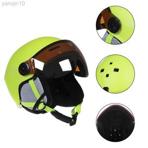 Лыжные шлемы лыжные шлемы инструмент защиты головы для мужчин мотоцикл HKD230808