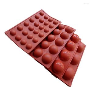 Baking Moulds 1pc Cake Decoration Round Mold Hemispherical 6/8/15 Cavity Kitchen Accessories Silicone Tool Chocolate Pastry Molds