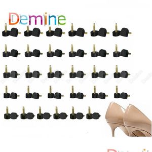 Shoe Parts Accessories 60Pcsset High Heel Stoppers Repair Tips Pins For Women S Heels Protector Taps Dowel Lifts Replacement Care Drop De