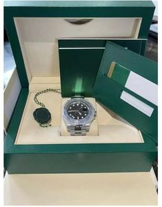 Z oryginalnymi zegarkami męskimi GMT II-126710 Batman 40 mm ceramiczna ramka luksusowe luksusowe mężczyzn mechaniczny automatyczny ruch na rękę