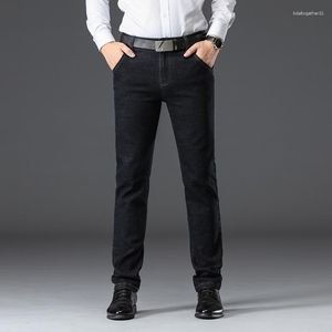 Jeans masculino 2023 jeans empresarial masculino slim fit plus size calças masculinas grandes e altas 42 44 46