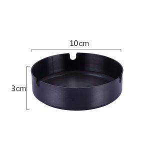 10*3cm Paslanmaz Çelik Ashtray Sigara Açık Dış Mekan Kolay Temiz Ev Süslemeleri Gsh