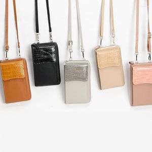 Sacos de noite carteira feminina diagonal PU multifuncional bolsa para celular bolsa feminina grande capacidade capa para porta-cartões de viagem