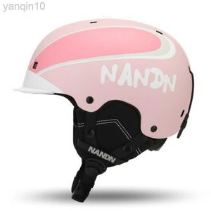 Skidhjälmar Vinterbarn Skidhjälm Integreringsmatad skidhjälmpojkar Girls Snow Helmet Kids Safety Skateboard Ski Snowboarding Hjälm HKD230808