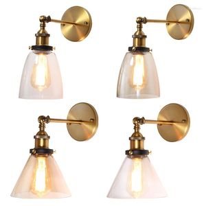 Vägglampa ZC-ECC American Led Industrial Vintage Style Light for Bedside Sconce Retro Glass E27 Lighting