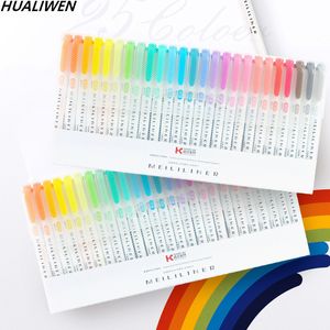 Markers Highlighters Pastel Markers Dual Tip Fluorescent Pen For Art Drawing Doodling Marking School Office Stationery 230807