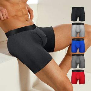 Men's Shorts 5 Pack Mens Boxer Briefs Cotton Underwear Ride Up Regular Stretch Elastic Wide Band 230807