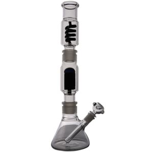 Bongs de água de bobina congelável Reciclador de narguilés Dab Rigs Fumaça de óleo Cachimbos de água de vidro com banger de 18 mm