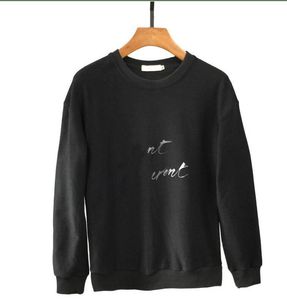 Laurent lös designer män hoodies hoody pullover tröjor lösa y signatur långärmad jumper herrar kvinnor toppar kläder med sl p skriva ut oss storlek storlek