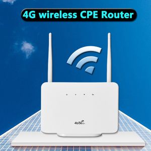 Router CPE106E 4G LTE CPE Router Modem 300 Ms Wireless Spot Externe Antenne mit SIM-Kartensteckplatz für Zuhause, Reisen, Arbeit, EU-Stecker 230808