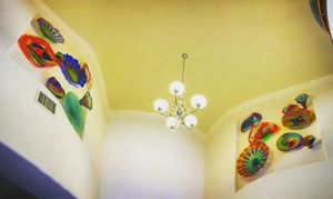 Современная горячая продажа пластина легкая причудливый цвет ручной лампы настенные лампы дома украсить осветительные приспособления лестницы на крыльце