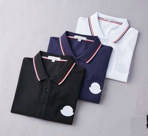 ポロシャツメンズTシャツデザイナーラグジュアリーブランドシャツレディースファッションショートスリーブピュアコットンレタープリントデザイン3カラー卸売価格