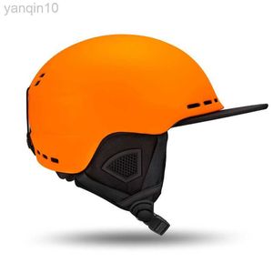 Capacetes de esqui ao ar livre, homens, mulheres, esqui, snowboard, capacete de esqui moldado integralmente, capacete de proteção para esportes juvenis, respirável, quente HKD230808