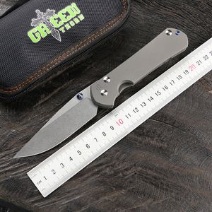 Green thorn Large Sebenza 31 folding knife VG10 blade TC4 titanium handle outdoor portable camping hunting survival fishing EDC tool