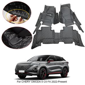 3D Full Surround Car Floor Mat For Chery OMODA 5 C5 FX 2022-2025 Liner Foot Pads PU Leather Waterproof Carpet Auto Accessories