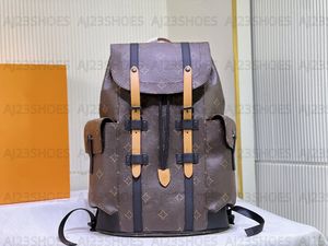 Christopher Backpack Bags M46699 대용량 디자이너 여행 핸드백 모노그램 가죽 남성 가죽 트렌드 백팩 백 M43735 M45419