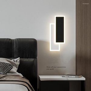 벽 램프 현대 간단한 배경 방 조명 에너지 절약 안구 보호 나이트 다중 스케인 LED에 적용