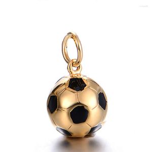 Pendant Necklaces Hip Hop Men Sport Jewelry Soccer Ball Necklace Fashion Stainless Steel Sports Football