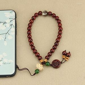 Strand Chinese Style Blood Sandalwood Mobile Phone Pendant