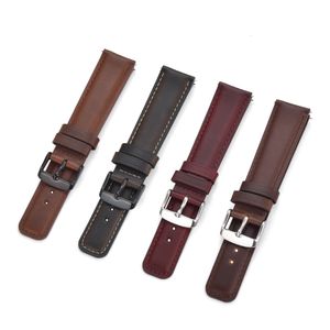 Uhrenarmbänder Hochwertige Schnellverschluss-Uhrenarmbänder aus echtem Leder 20 mm 22 mm Armband geeignet für Herren Damen Universal 230807