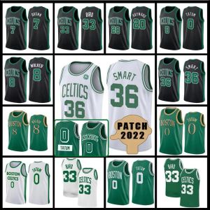 Boston''Celtics'New Marcus 36 Smart Jayson 0 Tatum Larry 33 Bird Men 2022 City Jersey Basketball Jaylen 7 Brown 75th Anniversary JerseyScustom Men Women