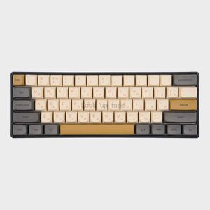 MK61 Mini Backlit RGB Gaming Mechanical Keyboard Cyrillic Gamer 60 -процентный Hotswap USB -ПК.