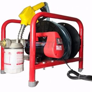 Equipamento de laboratório Bomba elétrica diesel 12V / 24V / 220V Bomba dispensadora de diesel Bomba autoescorvante Máquina de reabastecimento com medição de pistola de reabastecimento de alta potência