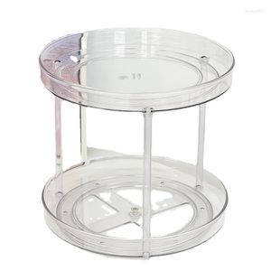 Förvaringslådor Desktop Rack Rotating Multi-Layer Transparent kosmetiska toalettbord Barn