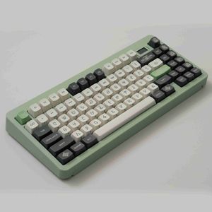 WP MAYA WDA Profile Paint Coat Tastenkappen-Set ABS für Tastatur 87 tkl 104 ansi xd64 BM60 xd68 BM87 BM65 Beigegrüner Tampondruck HKD230808