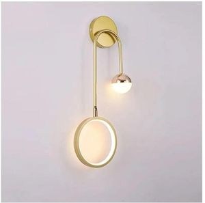 Wall Lamp Nordic Minimalist LED Bedroom Bedside Light Indoor Living Room Aisle Decor Lighting Creative Home Decors Sconces