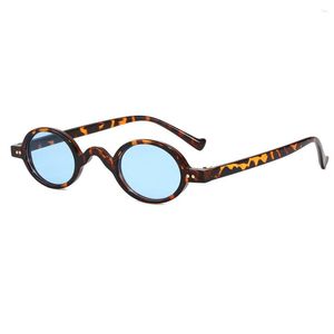 Sonnenbrille, personalisierbar, modisch, Steampunk, Retro, kleiner runder Rahmen, Niete, lustige Brille