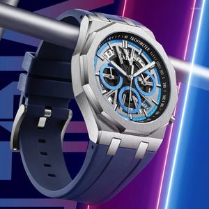 Relógios de Pulso Homens Relógio de Quartzo de Luxo Moda Militar Negócios À Prova D' Água Relógio Esportivo Pulseira de Silicone Relógio de Pulso Relógio Masculino