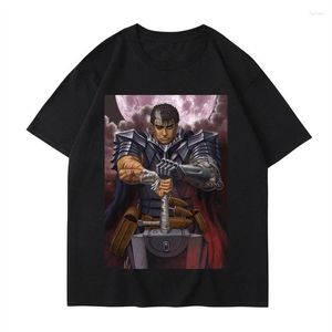 Men's T Shirts Anime Berserk Cotton Short Sleeve High Quality T-Shirt Loose Version Comfortable Round Neck